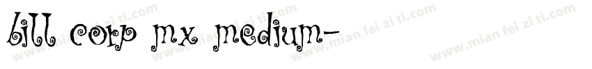 bill corp mx medium字体转换